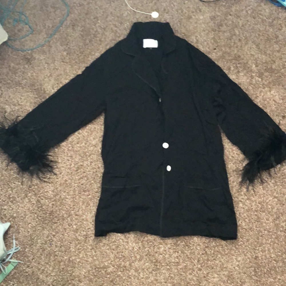 SLEEPER pajama top in black